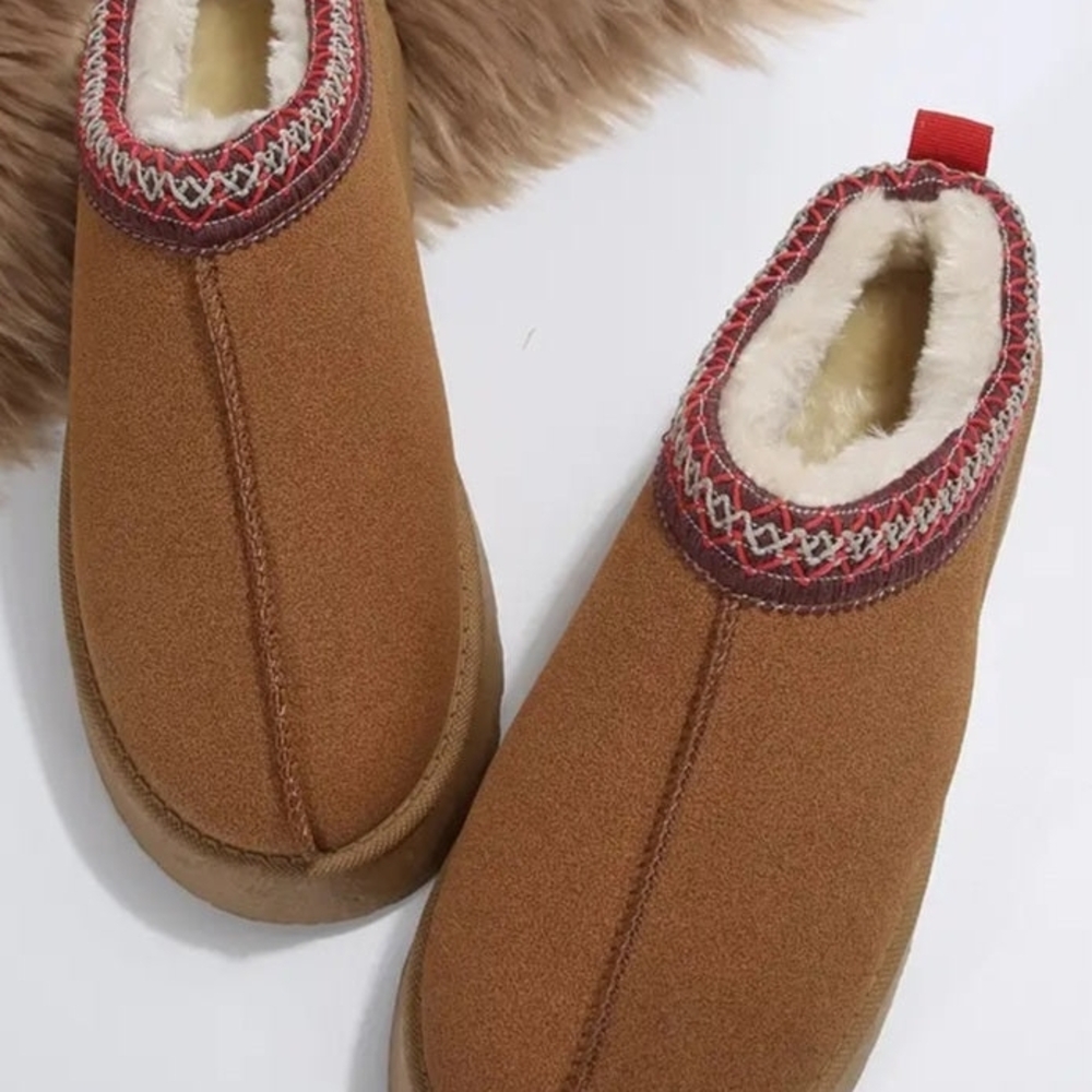 Cozy Brown Slip-On Women's Shoes